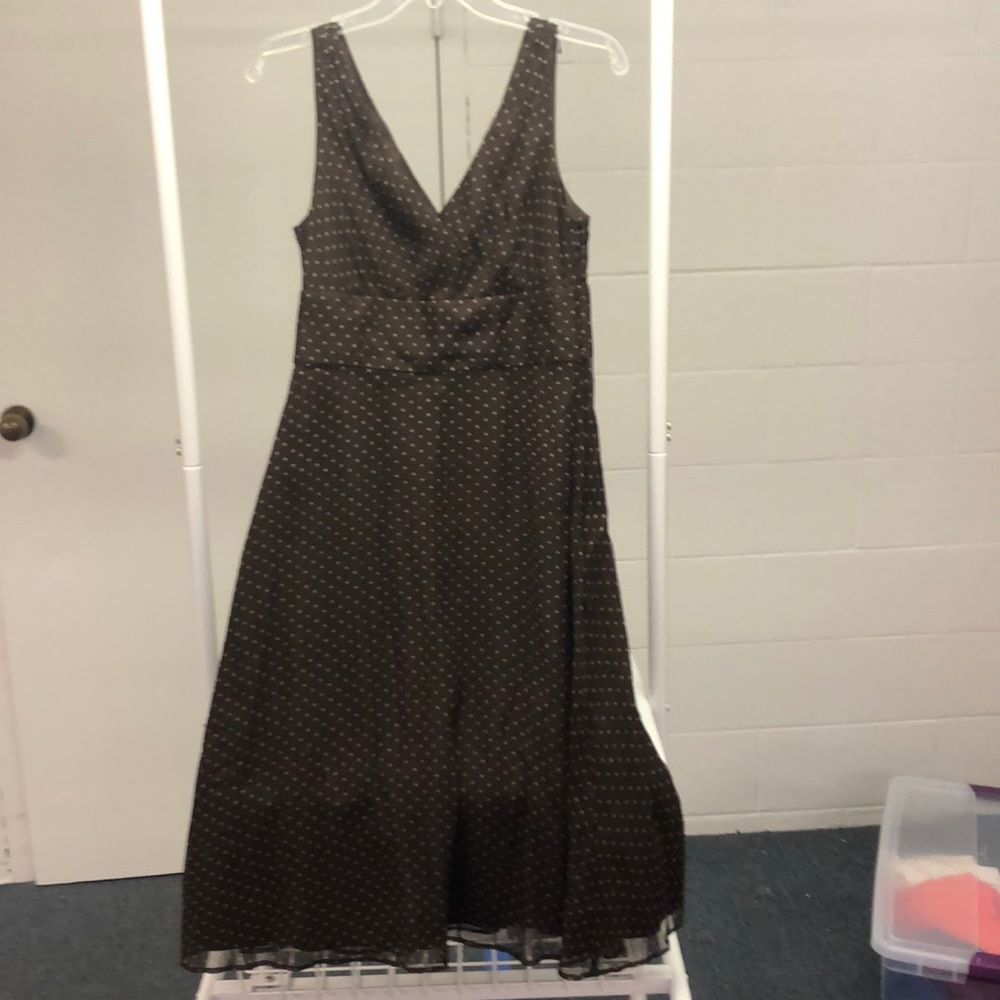 Brown polka dot J Crew